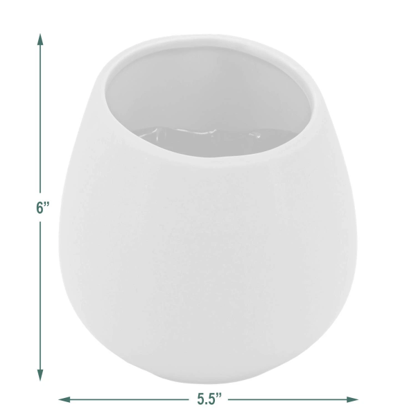 Black Large Round Wall Planter - Vertical Gardening by Arcadia 6.2" tall
