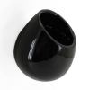Black Large Round Wall Planter - Vertical Gardening by Arcadia 6.2" tall