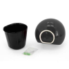 Black Large Round Wall Planter - Vertical Gardening by Arcadia 6.2" tall