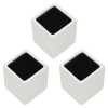 Cube Wall Planter - Light Gray - New in Box - Arcadia Garden Products 6" tall cube