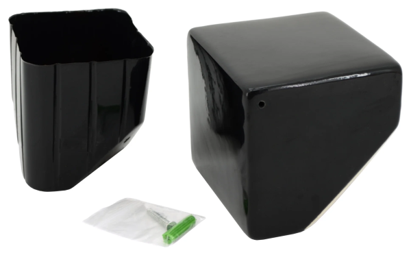 Cube Wall Planter - Black - New In Box - Arcadia Garden Products 6" tall cube