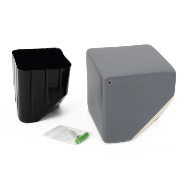 Cube Wall Planter - Light Gray - New in Box - Arcadia Garden Products 6" tall cube