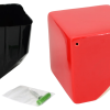 Cube Wall Planter - Red - New In Box - Arcadia Garden Products 6" tall cube