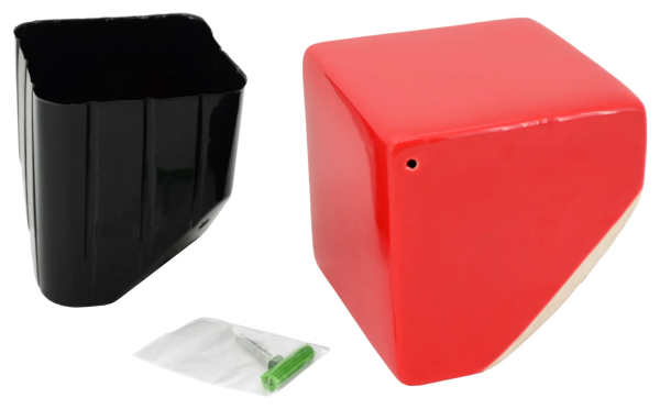 Cube Wall Planter - Red - New In Box - Arcadia Garden Products 6" tall cube